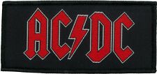 AC/DC - Red Logo gewebter Aufnäher - woven Patch Neu & Official!