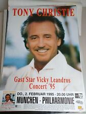 Plakat Tony Christie 1995 Calypso Concert Vicky Leandros Original DIN A1 TOP!