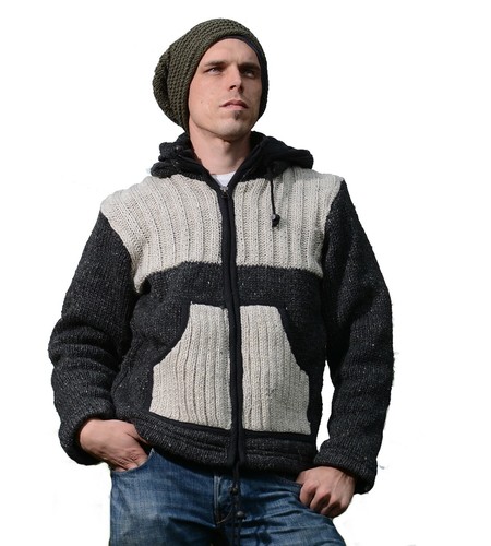 Herren strickjacke wolljacke - herren,