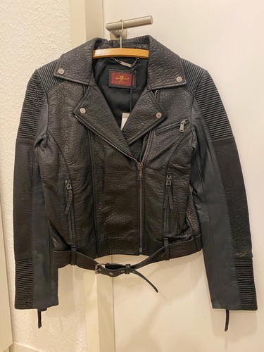 Damen lederjacke bikerstyle - lederjacke,
