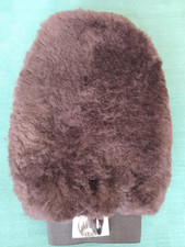 Pferde Fellhandschuh Putzhandschuh Echtfell braun von Loesdau
