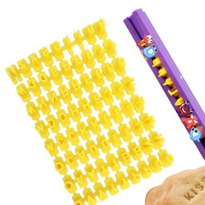 Keksstempel Set mit 72 Buchstaben und Zahlen Buchstaben Ausstecher für Fondan...