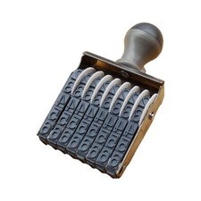 Nummernstempel Vintage