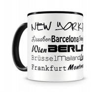 Städtenamen weltweit Tasse