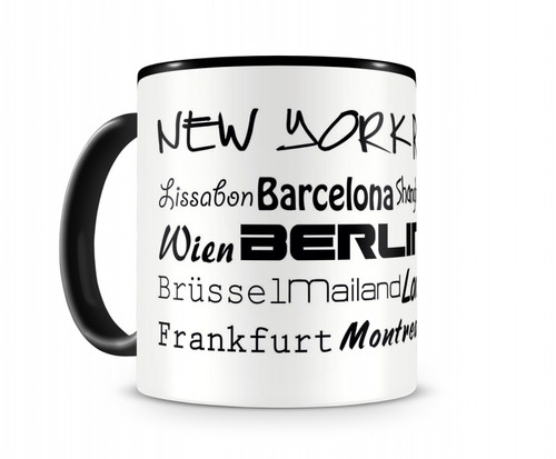Städtenamen weltweit tasse - städtenamen,
