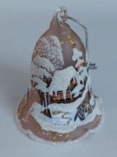 Glasglocke Weihnachtsschmuck Winterdeko Neu
