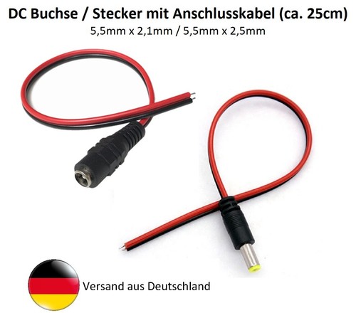 Steckverbinder mit kabel - dc,