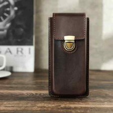 Echt Leder Etui für 3 Stifte Tasche Füllfederhalter Kugelschreiber Schreibgeräte