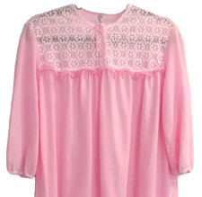 Nachthemd Damen Spitze Nacht Wäsche Kleid Negligee Schlafanzug 60er Jahre Granny