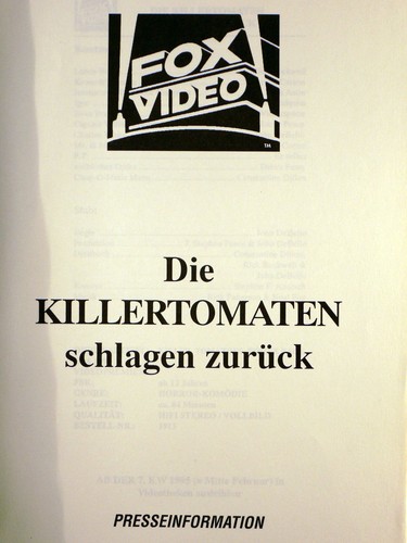 Die killertomaten schlagen - die,