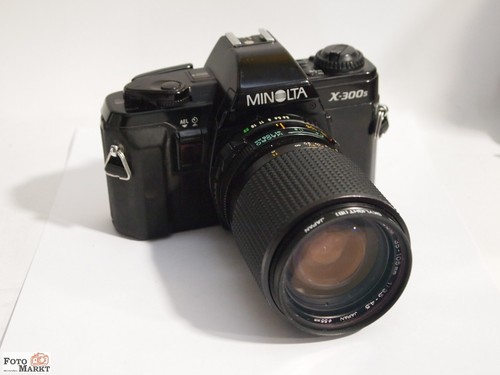 Set minolta 300s slr kamera - set:,
