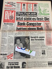 BILD ZEITUNG vom 9.8.1971 mit
