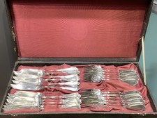 Fischbesteck Silber 800er 24