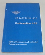 Teilekatalog / Ersatzteilliste Omnibus Horch H6B Stand 1959