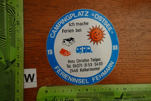 Alter aufkleber campingplatz - aufkleber,