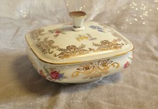 Oscar Schaller Elfenbein Porzellan Dose Deckeldose Gebäckdose Bonboniere