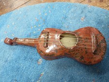 Handgefertigte Geige Violine Deko aus Steingut Unikat 3,8 kg