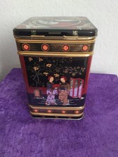 Teedose Asiatisches Motiv XXL 25 x 16 x 16 cm Black Japanese
