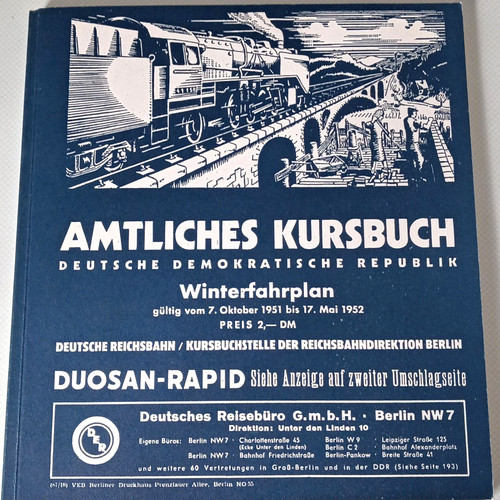 Amtliches kursbuch deutsche - amtliches,