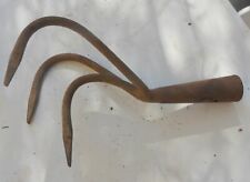 alte Hacke hacken Kralle Werkzeug Egge 🍄 Gartenhacke Eisen 3 Zinken Aufsatz ..