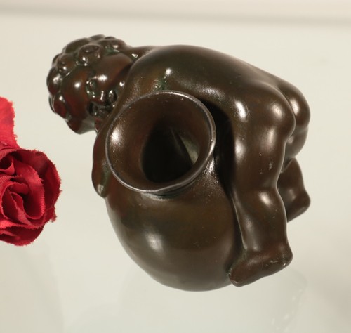 Art deco bronze figur putto - art,