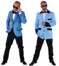 Sakko Disco Jacke Anzug Kostüm Herren Jackett Party Hippy 50er Jahre Rock`n Roll