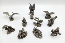  Zinnfiguren  Drachen Figuren  Fantasy Mystik Sammlung 10x verschiedene Höhen 