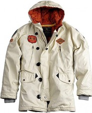 Alpha Industries Airborne Hood Parka mit Patches modisch und edel Gr. M