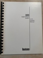 Lexicon 300 owner manual - owner's,