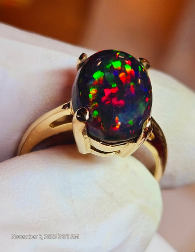 äthiopischer feueropal ring - Äthiopischer,