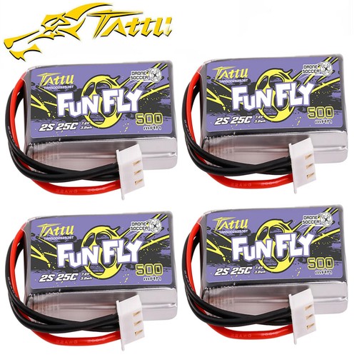 Tattu funfly 500mah 25c 2s - 4x,