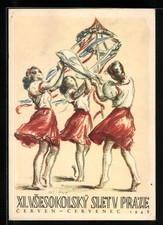 Künstler prag sokol - sokol, 1948