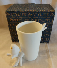 PartyLite Teelichthalter Vogelgezwitscher weiß P93268 OVP