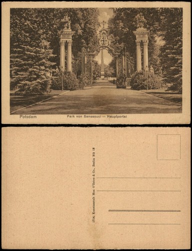 Ansichtskarte potsdam park - potsdam,