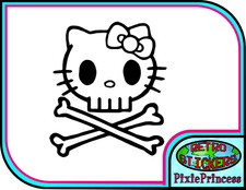 Hello Kitty Totenkopf F Vinyl