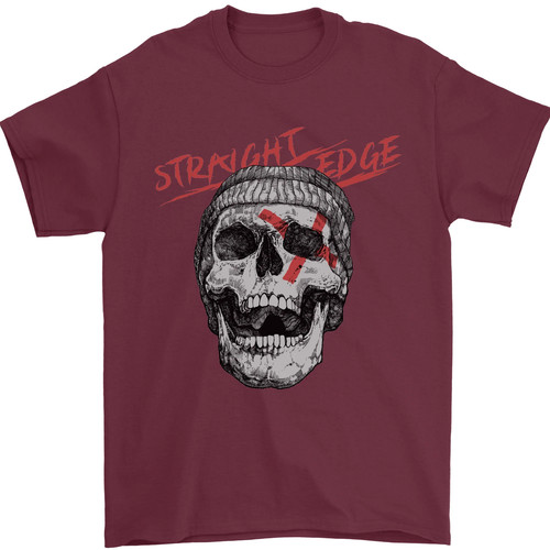 Straight edge skull biker - skull,