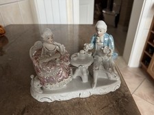 porzellan figuren antik Rokoko-Paar