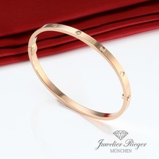Cartier Armreif Love SM Rosegold 750 10 Diamanten Größe 17 2019 Gold Damen