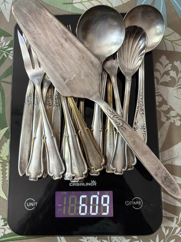 600g versilbertes besteck - 600g,