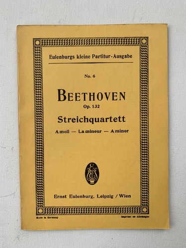 Noten beethoven opus 132 - noten,
