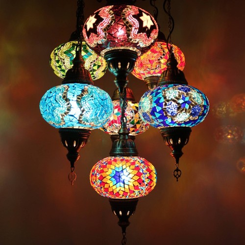 Mosaik hängelampe deckenlampe - mosaik,