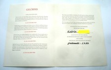 DDR Urkunde zur Jugendweihe