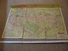 alter Stadtplan von Dresden, Pharus Plan, Vorkriegserzeugnis, 47x62 cm, keine Ja