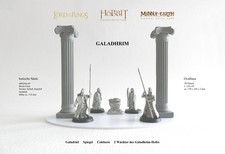 Hof der Galadhrim - Galadriel + Spiegel + Celeborn + 2 Wächter - GW + Zubehör