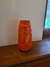 Scheurich 203-26 Vase Keramik WGP Mid Century Vintage Retro Orange Sammlerstück