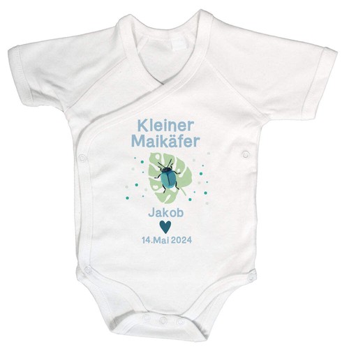 Baby body kurzarm - name, &