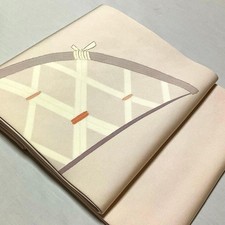 Japanischer Kimono reine Seide Schiose offen Nagoya Obi Kirschblüte Koetsu Gaki