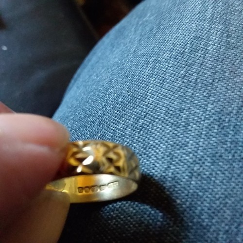 18k ehering ring 18kt - ehering, massiv