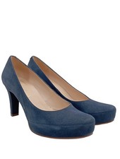 UNISA Hochfront-Pumps Damen Pumps Gr. DE 42 blau Elegant