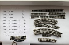 modelleisenbahn spur n 44 Gleise Fleischmann  gerade u. gebogene Gleise u. 1 DKW